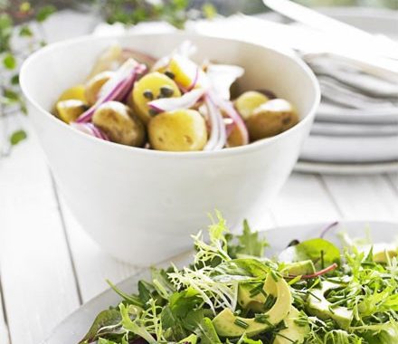 Zingy new potato salad recipe