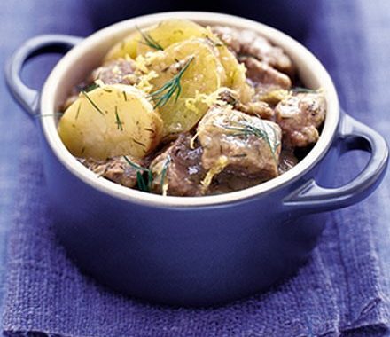 Lamb with lemon & dill recipe