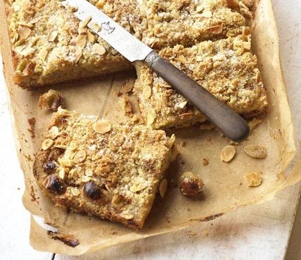 Gooseberry & almond streusel squares recipe