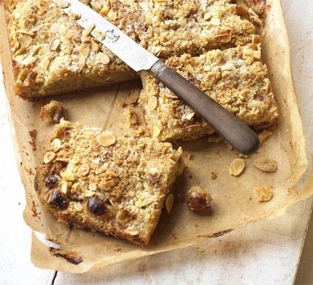 Gooseberry & almond streusel squares recipe 