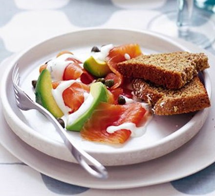 Smoked salmon & avocado recipe 