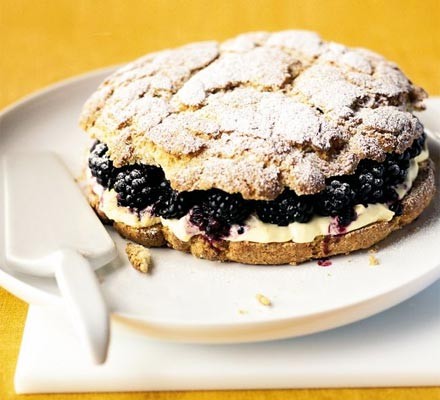 Blackberry & clotted cream shortcake  recipe 