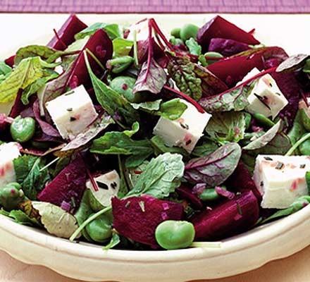 Beetroot, bean & feta salad recipe 