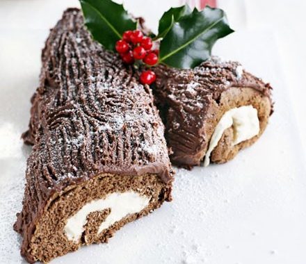 Chocolate yule log recipe