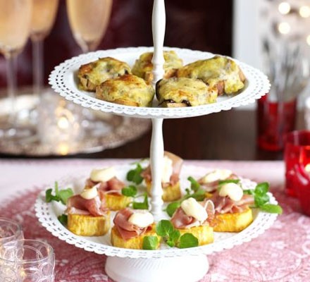 Stilton & chutney rarebit bites recipe 