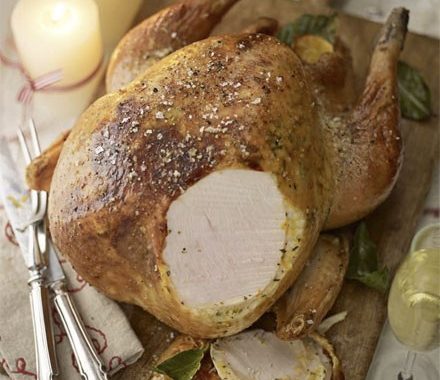 Roast turkey with citrus butter recipe