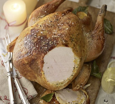 Roast turkey with citrus butter recipe 