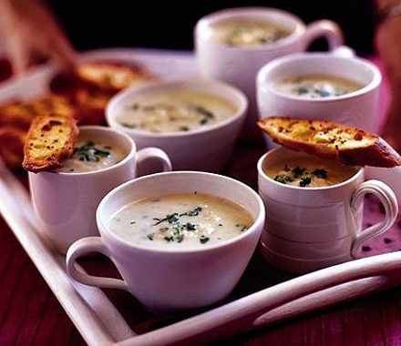 Mum's leek & potato soup with mustard toasts recipe