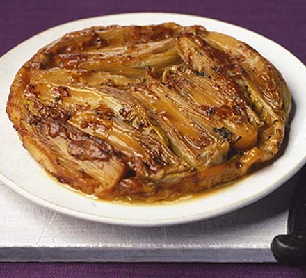 Upside-down chicory tart recipe 