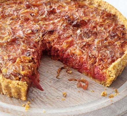 Beet & caramelised onion tart recipe 