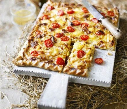 Smoky cheese & onion tart recipe