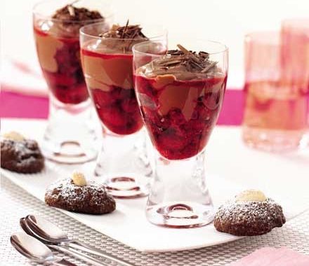 Chocolate & raspberry creams recipe