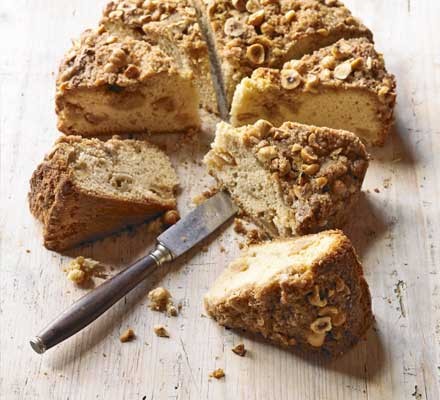 Caramelised apple cake with streusel topping recipe 