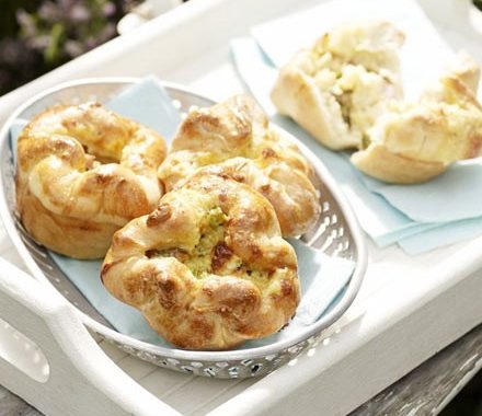 Chicken & ham sandwich pies recipe