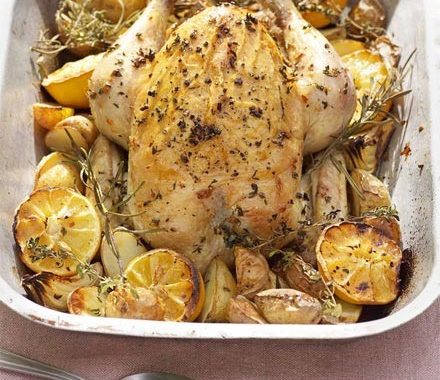 One-pan roast chicken & potatoes recipe