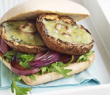 Portobello & blue cheese melts recipe
