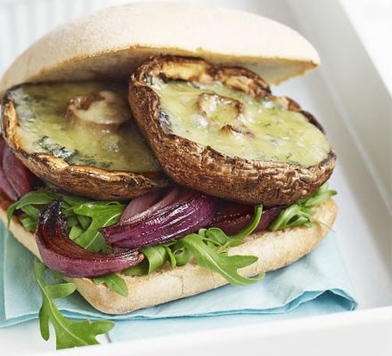 Portobello & blue cheese melts recipe 