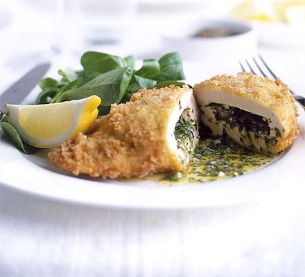 Modern-day chicken kiev recipe 