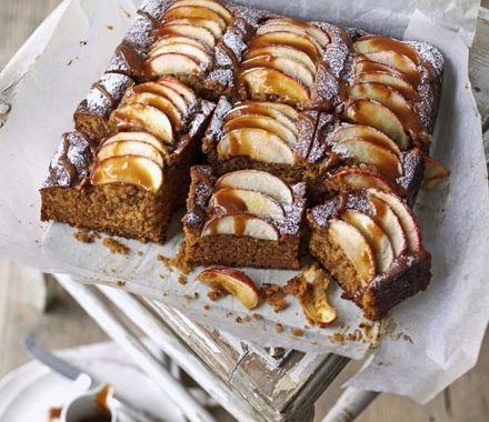 Spiced toffee apple cake recipe