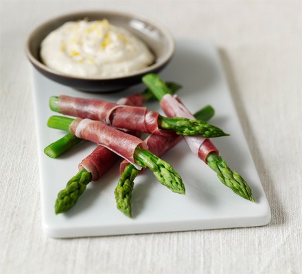 Asparagus wraps with lemon mayo recipe 