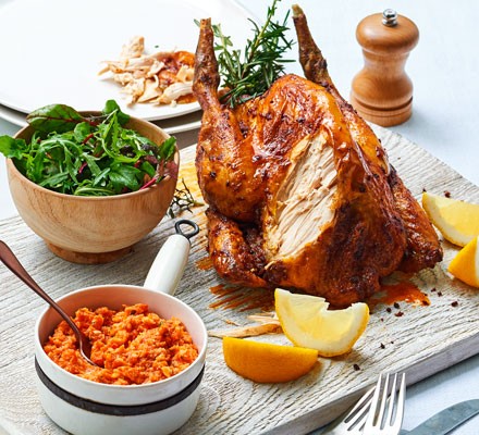 Roasted guinea fowl with romesco recipe 