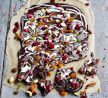 Salted fruit ’n’ nut bark recipe 