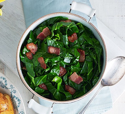 Spring greens with bacon recipe 