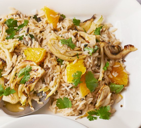 Wild rice with orange & fennel recipe 