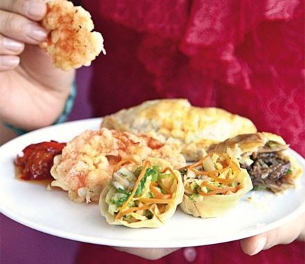 Open flower dumplings recipe