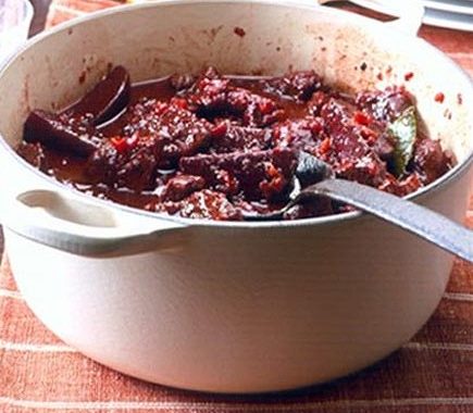 Daube of beef with spiced beetroot recipe