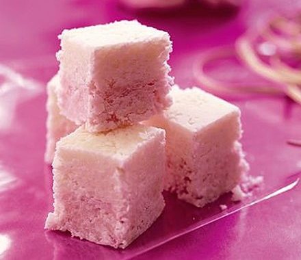 Coconut ice squares recipe